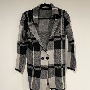 Jacket sweater pleated